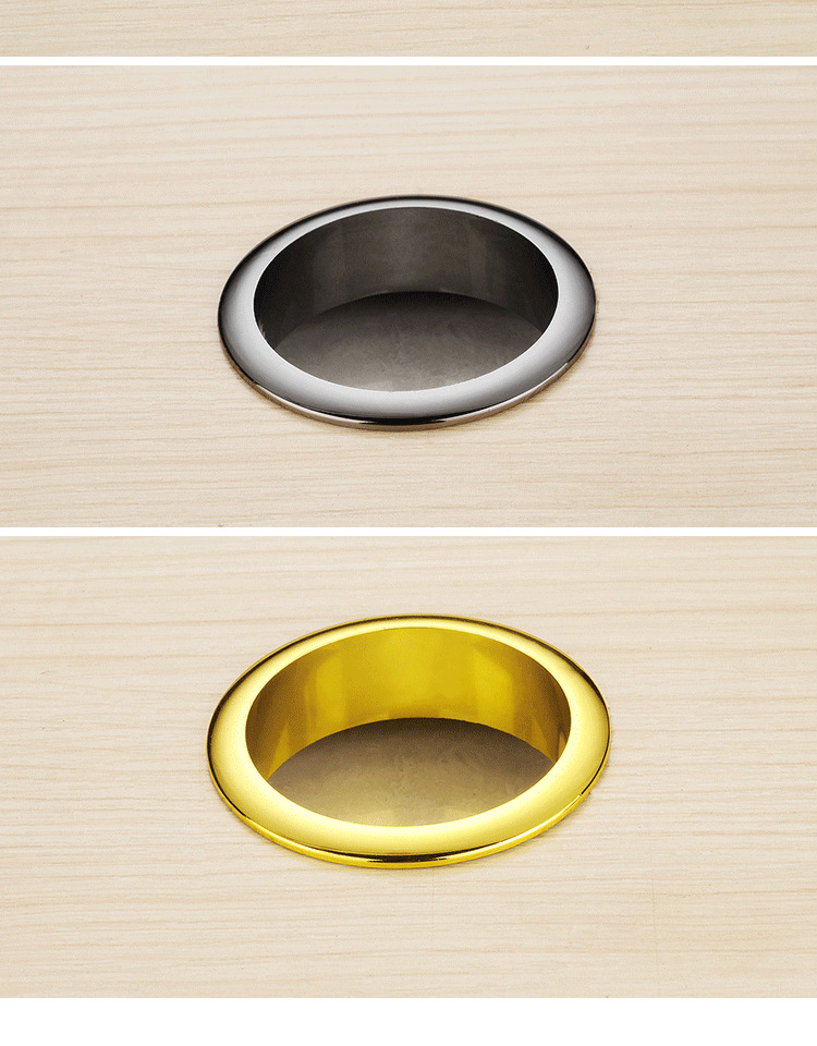 办公桌穿线孔装饰盖电脑洞盖子线孔面板穿线孔盖圆形过线圈孔洞盖