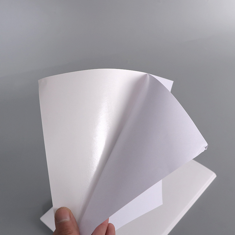 空白铜版纸不干胶贴纸定做 布纹纸空白不干胶标签贴 厂家直销