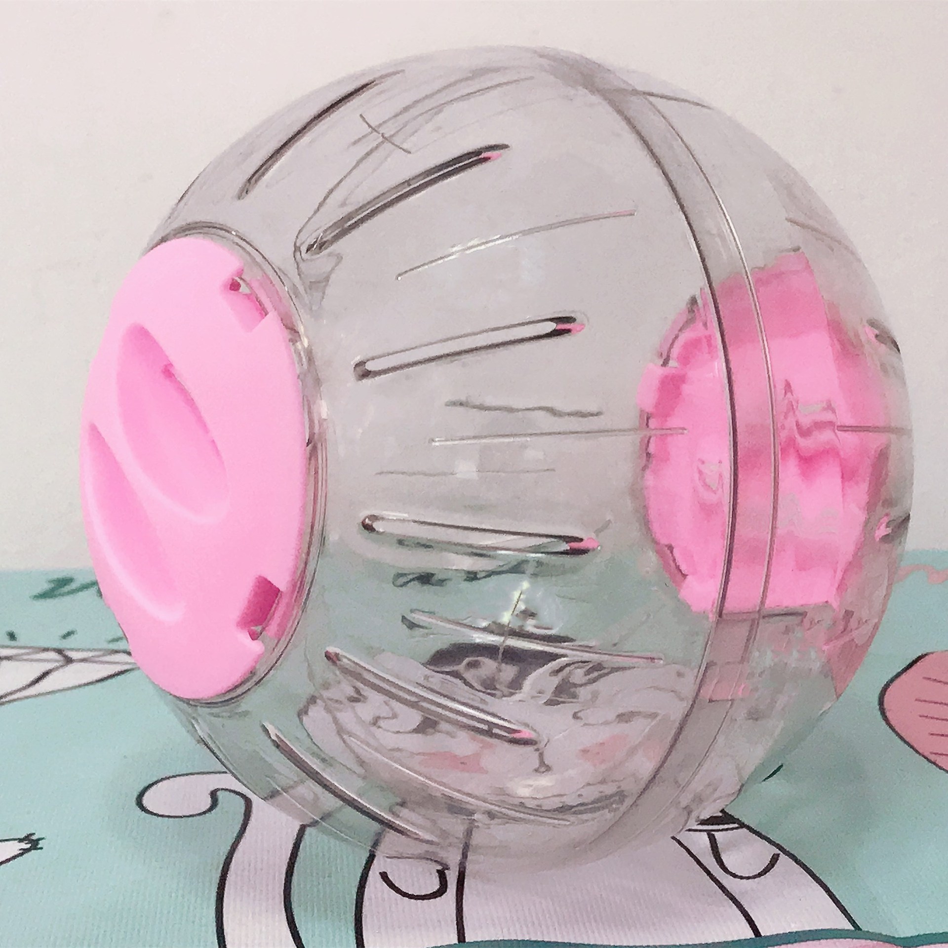 宠波尔仓鼠跑球13cm仓鼠滚球运动跑球耐摔水晶球仓鼠小宠用品玩具