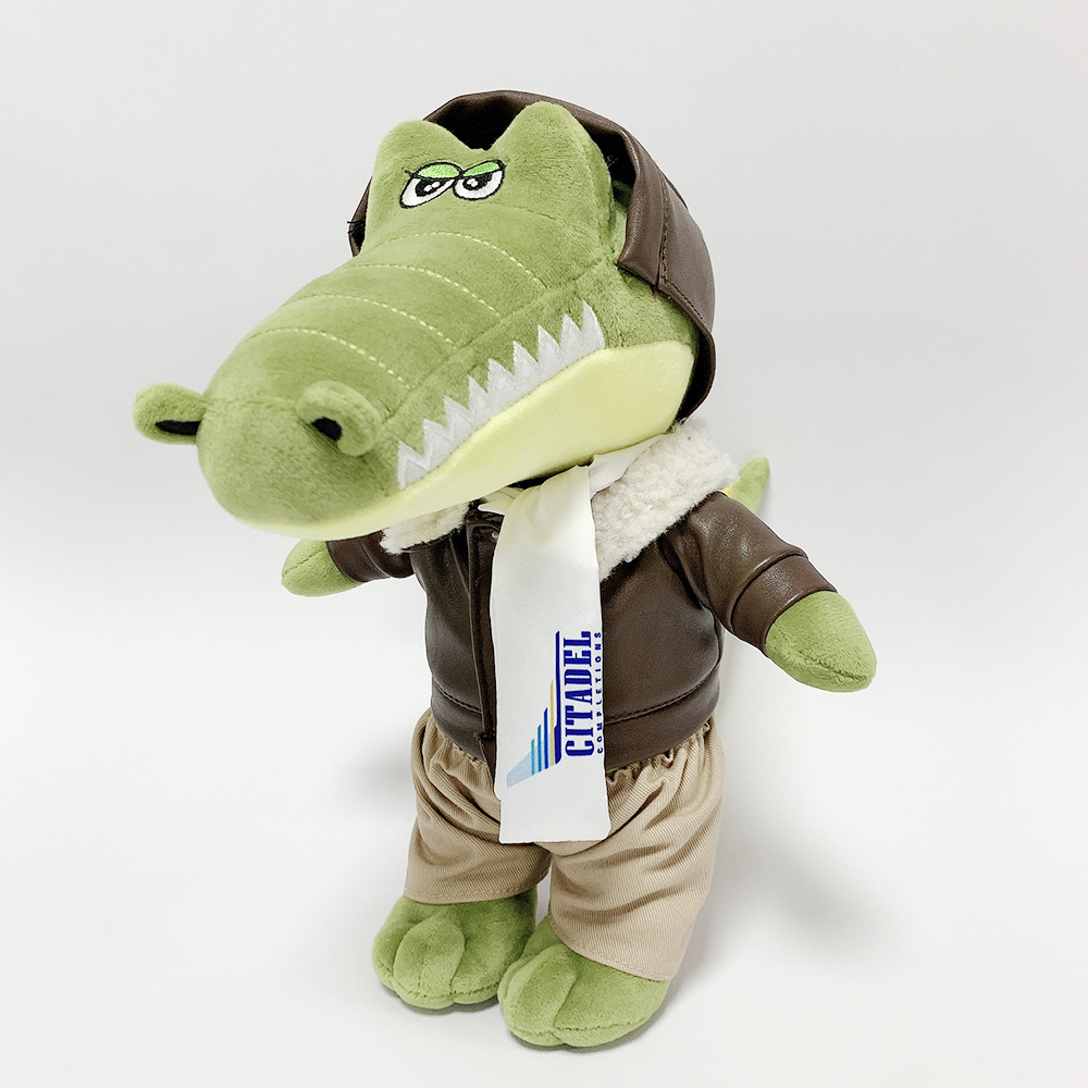 可爱航空鳄鱼公仔玩偶加工定制企业吉祥物公仔生日礼物抓机娃娃