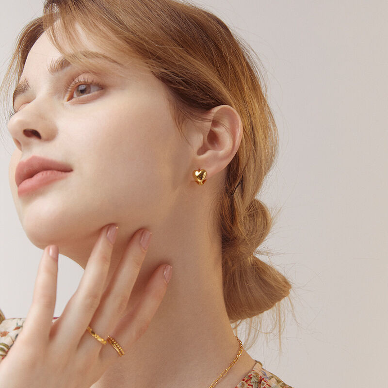 爱心水滴气质韩国耳环女2020新款fashion冷淡风earrings耳饰批发