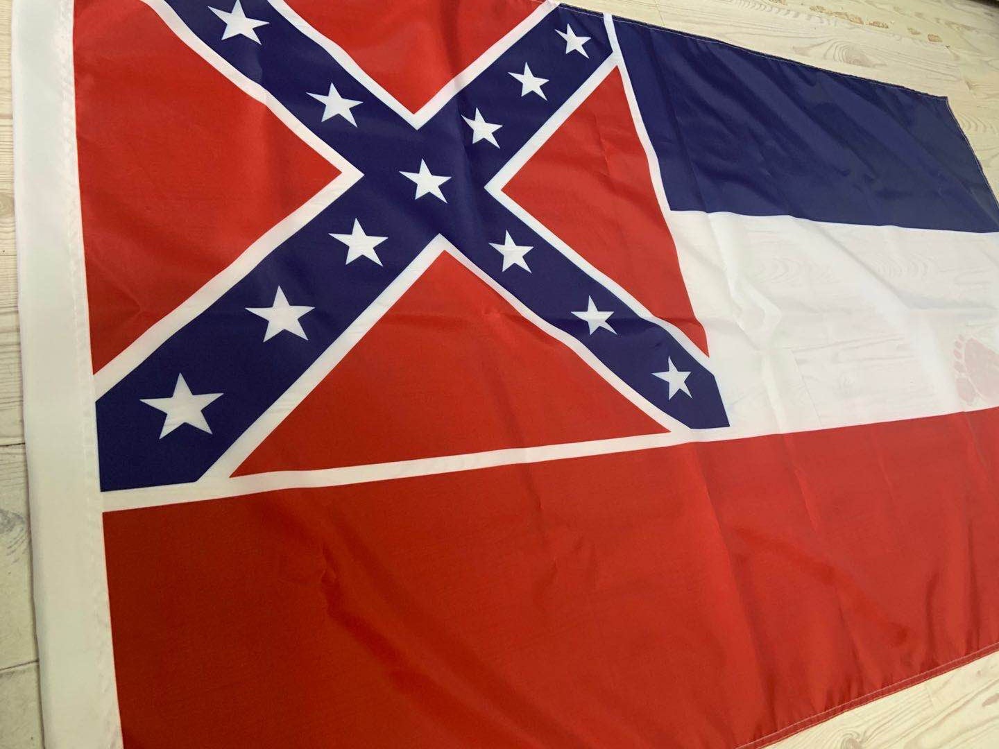 亚马逊ebay现货90*150cm美国州旗3*5ft密西西比州旗帜mississippi