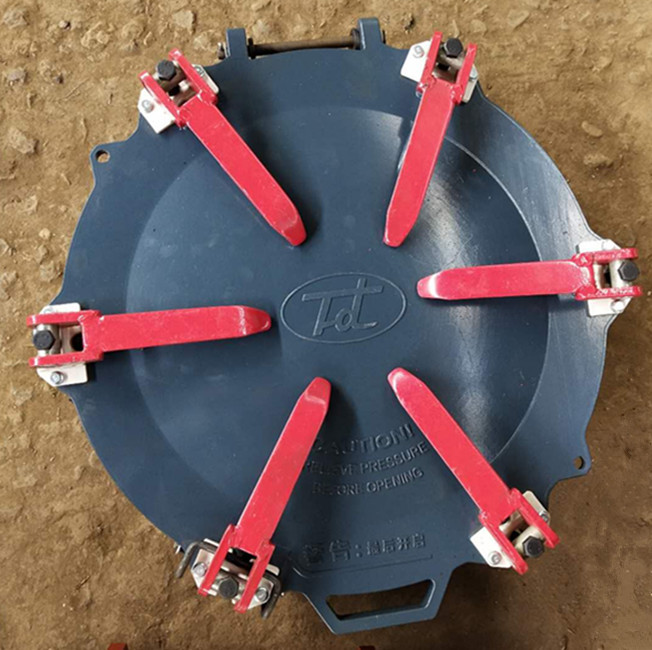 散装水泥罐车配件铝合金六角罐盖