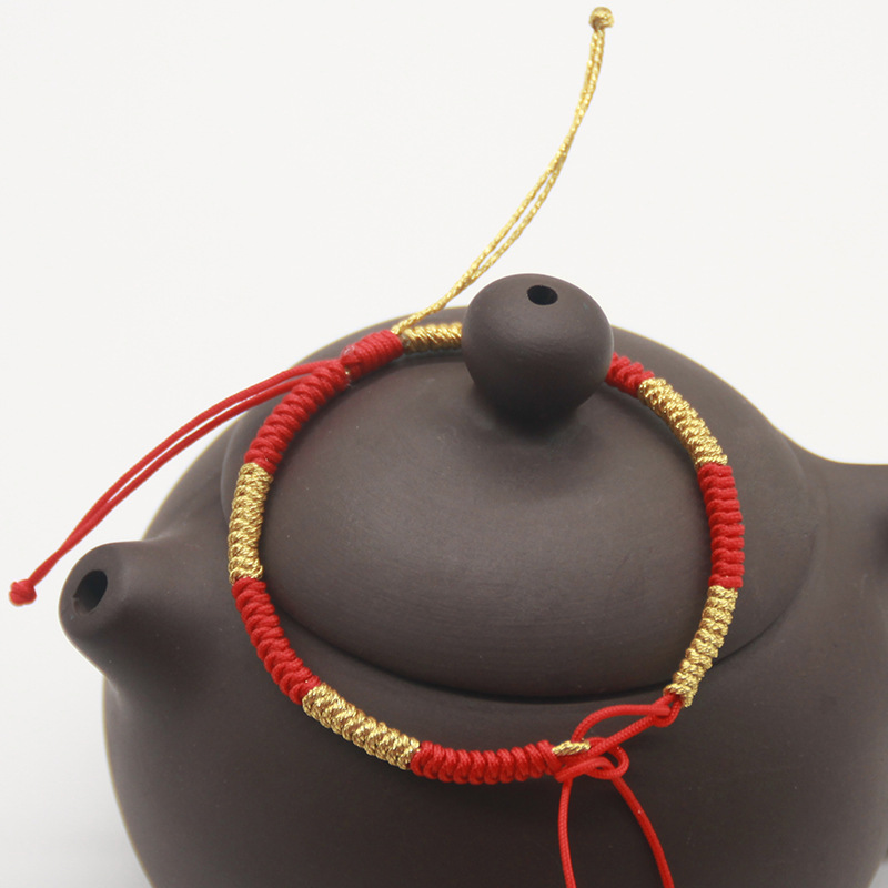 双色蛇结手绳 半成品可搭配金银配件手绳 情侣服装配饰手链-阿里巴巴