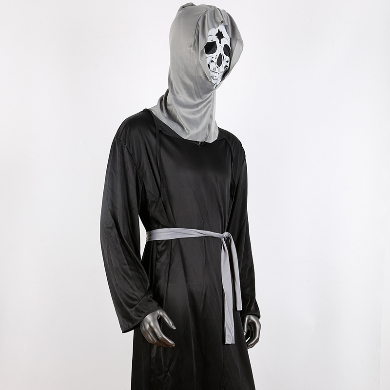 万圣节舞台表演装恐怖化妆舞会惊声尖叫死神大黑鬼衣万圣节服装