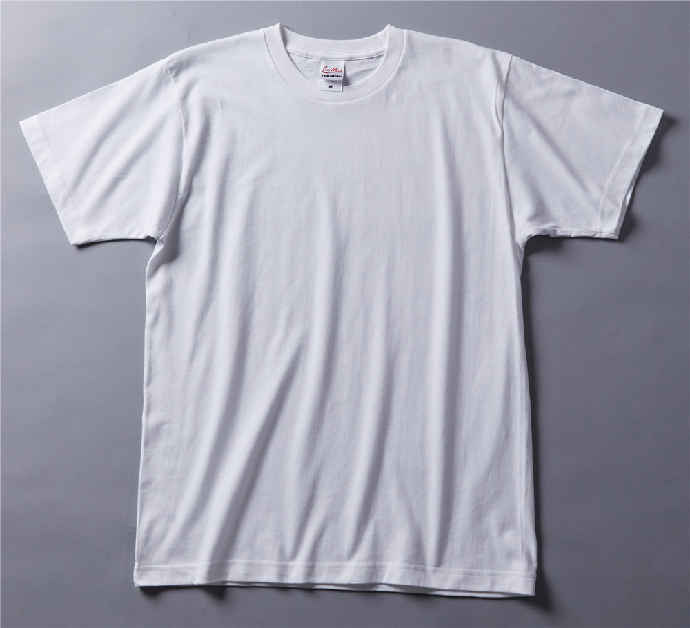 230 250G Heavy Cotton Loose Men's Short-Sleeved T-shirt Solid Color Blank round-Neck Shirt Printed T-shirt