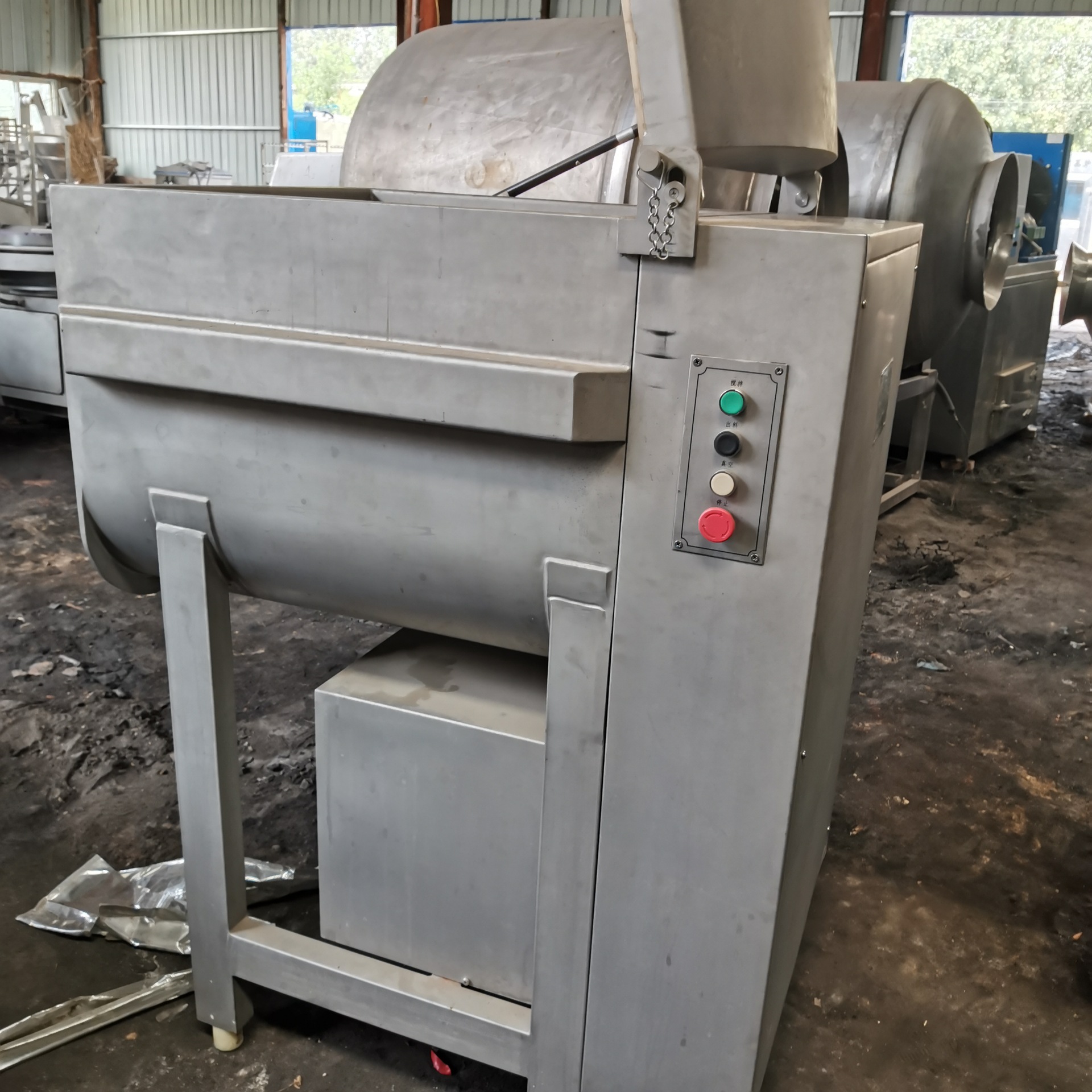 二手拌馅机沈阳吉祥zjb340搅拌机拌馅机真空拌馅机绞肉机斩拌机