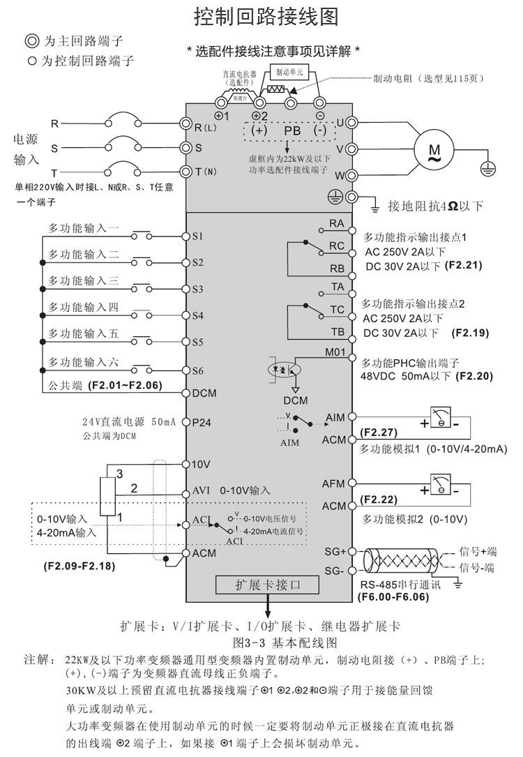 变频器调速开关接线图图片