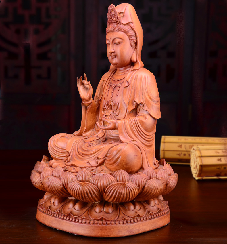 滴水观音 厂家直销观音佛像树脂工艺品 佛堂寺庙家居供奉菩萨摆件