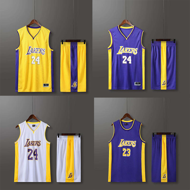 nba全明星24号科比球衣篮球表演服湖人队詹姆斯23号篮球服套装男