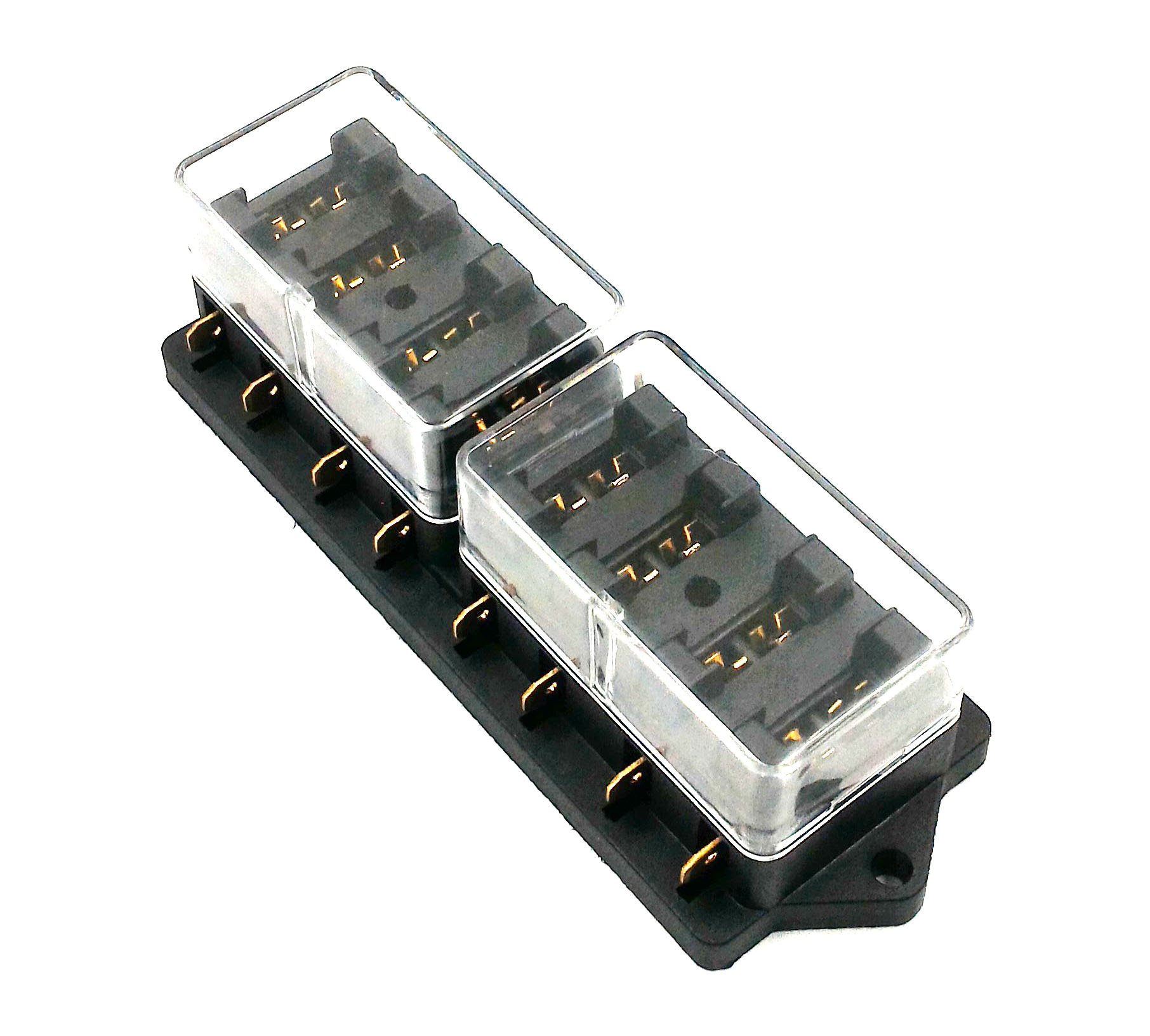 厂家直供插片式低压多路保 车用小型多路保险丝座直排8路保险丝座