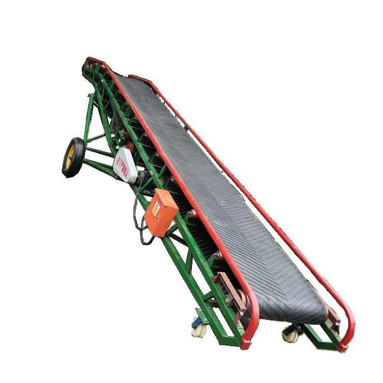 现货卸货 分拣输送带 升降式皮带输送机 伸缩传输带