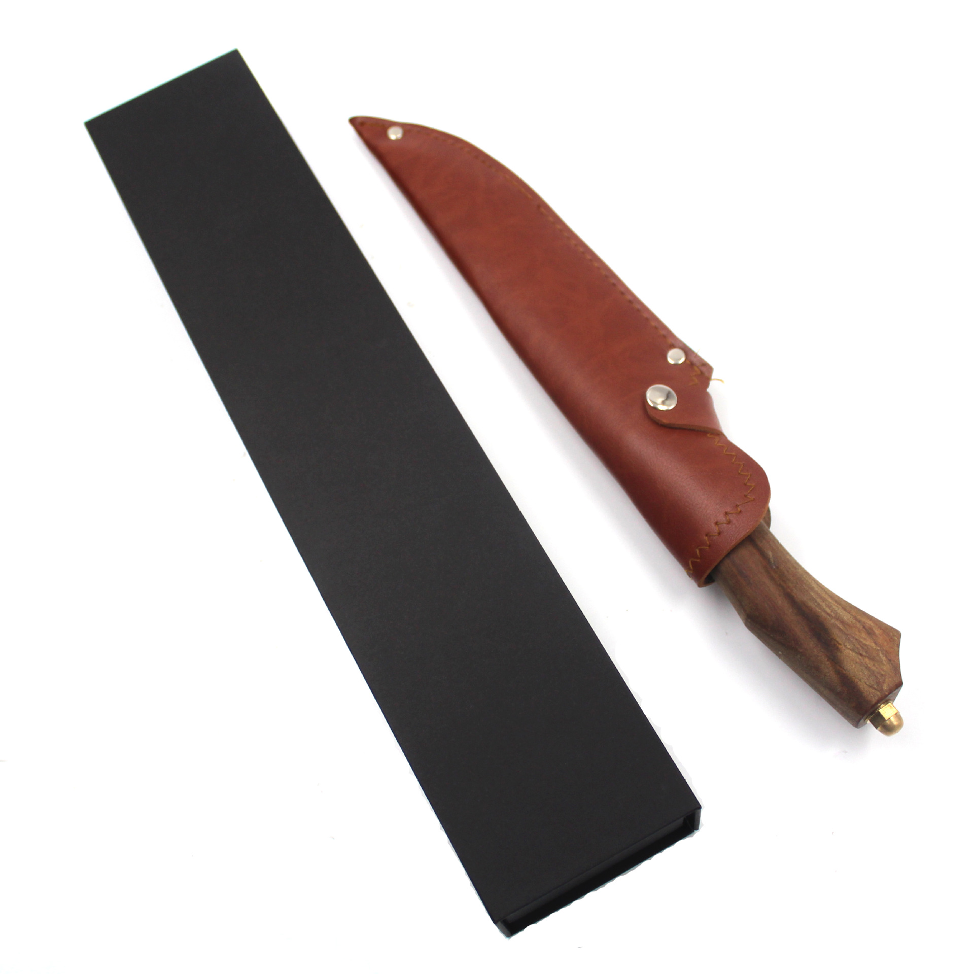 刀具套装礼品包装翻盖盒定做 厨房菜刀厨师刀黑卡纸包装礼盒定制