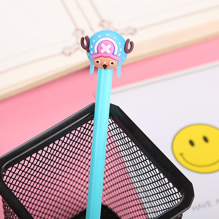 Cartoon Student Pen Creative Stationery Cute Character Gel Pen High Quality Office Supplies Black Water-Based Sign Pen