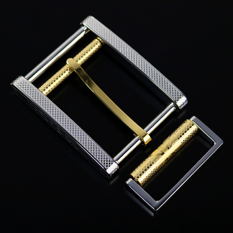 高端扣头不锈钢皮带扣头男士精品针扣纯钢单针扣腰带扣头打孔扣头