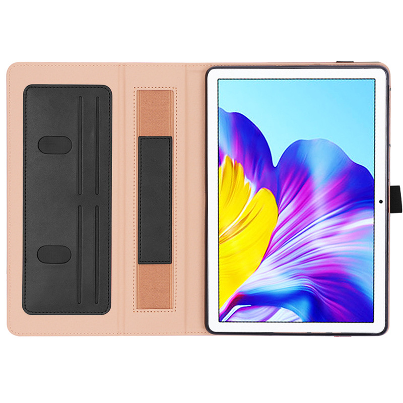 华为荣耀t6 10.1寸复古牛皮纹手托插卡平板皮套支架商务x6保护套