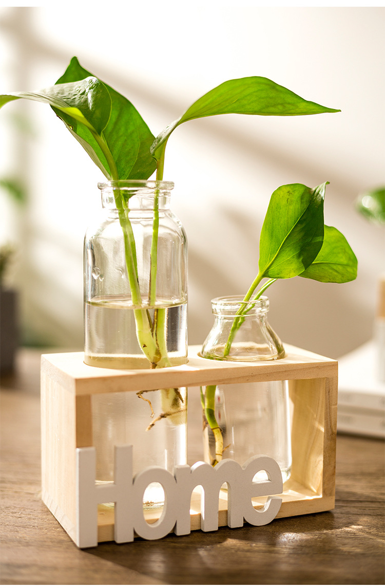 ins小玻璃花瓶北欧创意餐桌客厅房间卧室摆件桌面家居装饰品摆设