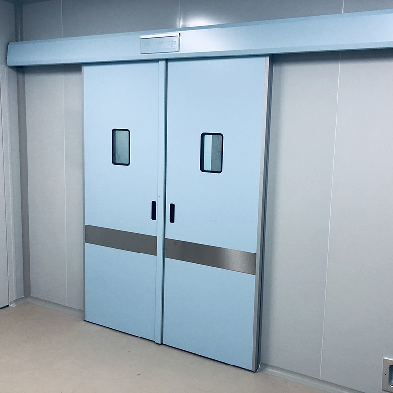 手术室自动平移门 脚踏指纹开关电动感应门双开病房门医院气密门