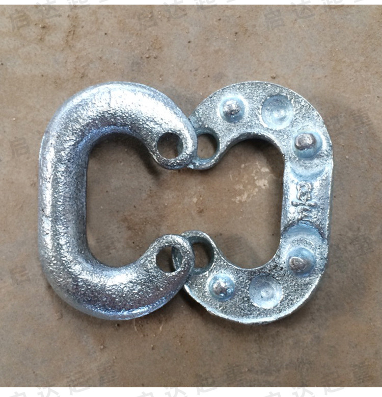 厂家直销双抱扣 链条连接口 g80锰钢链条连接器批发定制吊索具