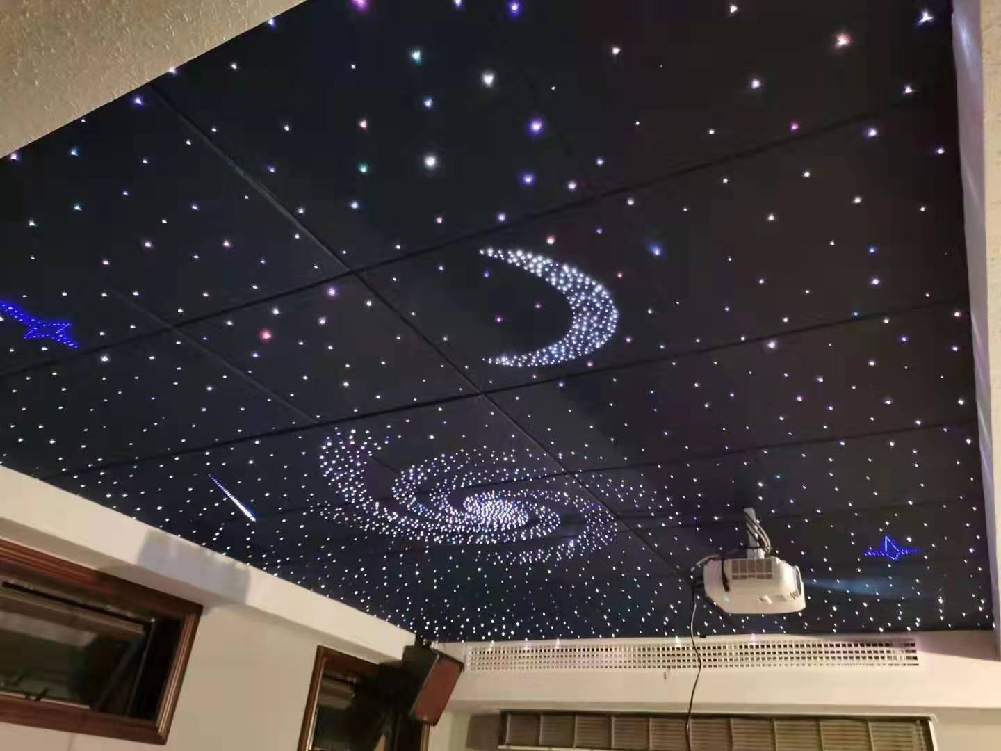 星空顶满天星ktv影音室流星雨网红光纤灯酒吧夜场天花板吊顶星空