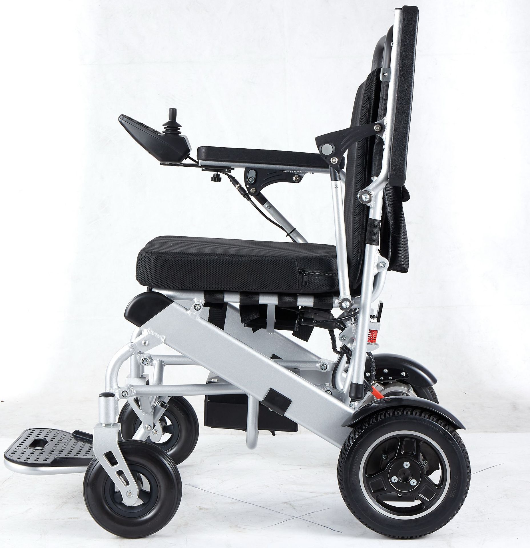 好哥轻便铝合金车架折叠十寸后轮锂电无刷电机电动轮椅车