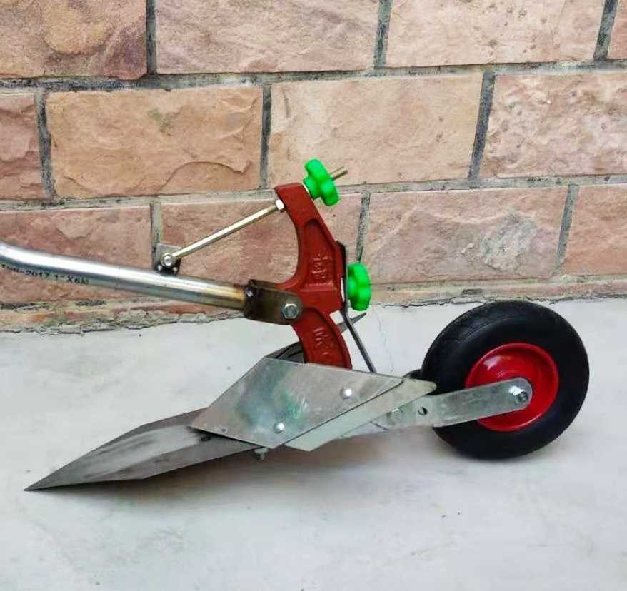 手拉犁三代b 人力微耕机铧式犁手捞犁手拉犁开沟犁起垄器开沟器