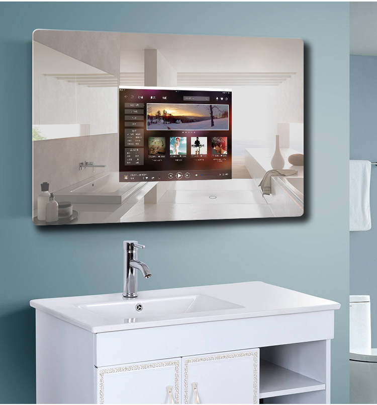 嘉颢特玻 镜面防水电视网络wifi浴室镜智能魔镜镜像投屏 厂家定制