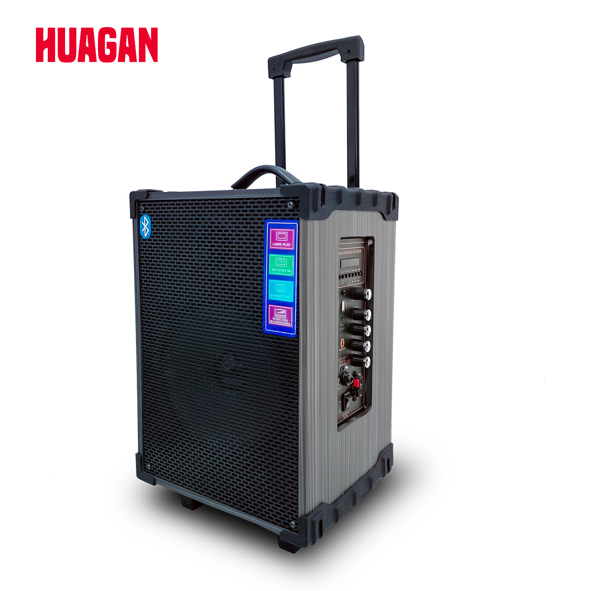 蓝牙拉杆音响户外移动广场舞音箱12寸8大功率充电手提便携式木质