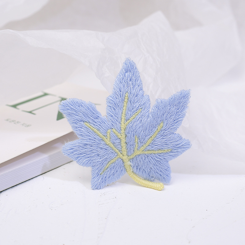 ins网红彩色树叶夹子头饰发夹顶夹优雅发卡女刘海bb夹法式侧边夹