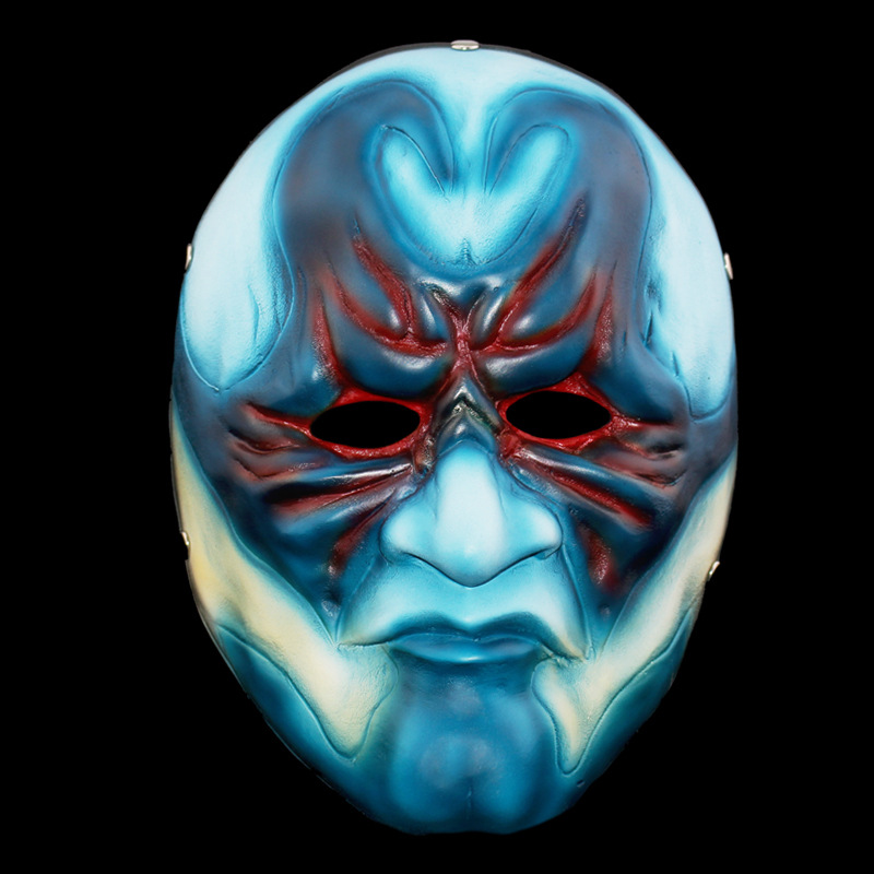 影视主题收获日2派对恐怖男女头套树脂面具