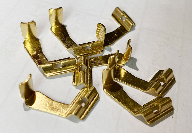 黄铜冲压件加工 墙壁开关插座内部导电铜配件 定制 开关铜件支架