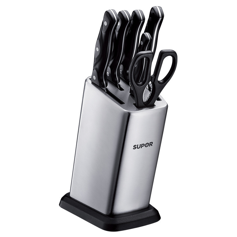 苏泊尔tk1505e菜刀厨房刀具7件套装家用不锈钢锋刃切菜看骨头系列