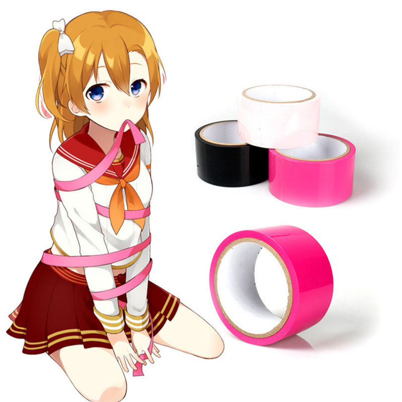 pvc情趣捆绑胶带sm静电胶带自粘胶带彩色无胶胶带束缚捆绑胶带