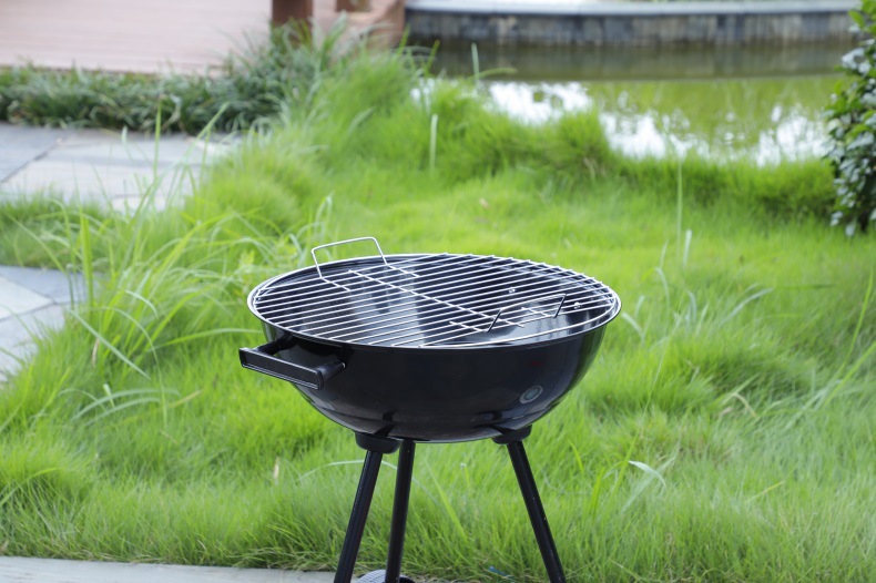 厂家直销圆形户外木炭bbq烤肉炉子苹果烧烤炉球形烧烤架