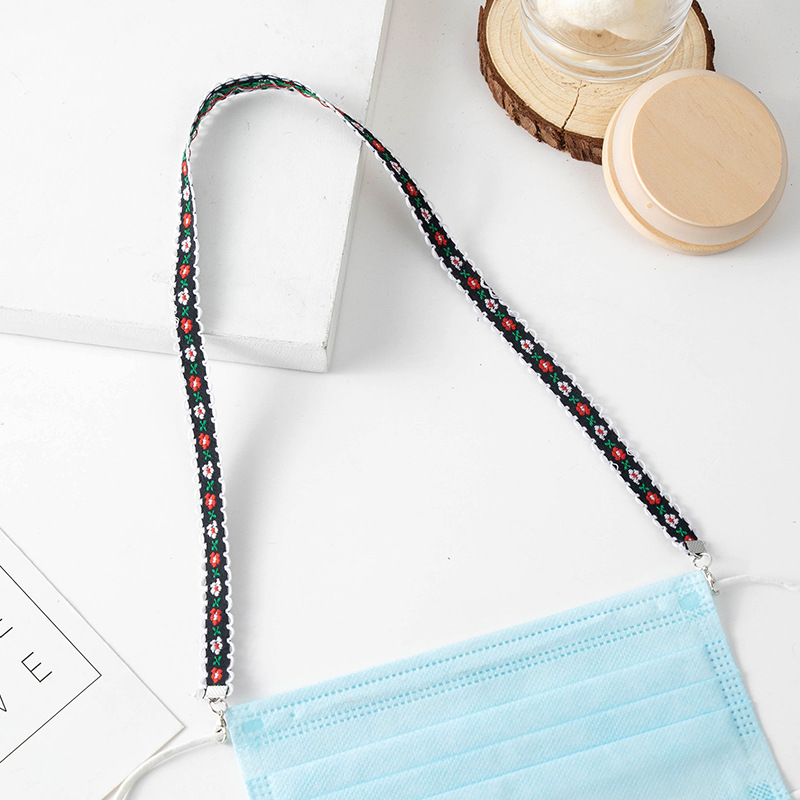 韩国口罩挂绳防丢挂脖儿童可调节长短拆解水洗循环崔宇植同款