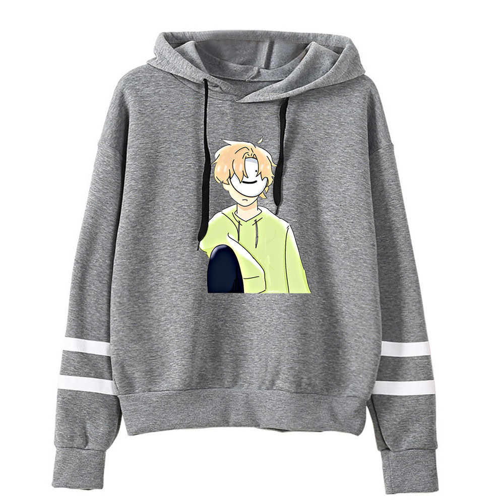 跨境亚马逊dreamwastaken 2d宽松dream印花男女连帽无袋欧美卫衣