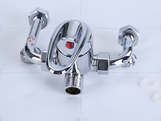 电热水器u型混水阀明装开关冷热混合阀180度太阳能u型阀淋浴龙头