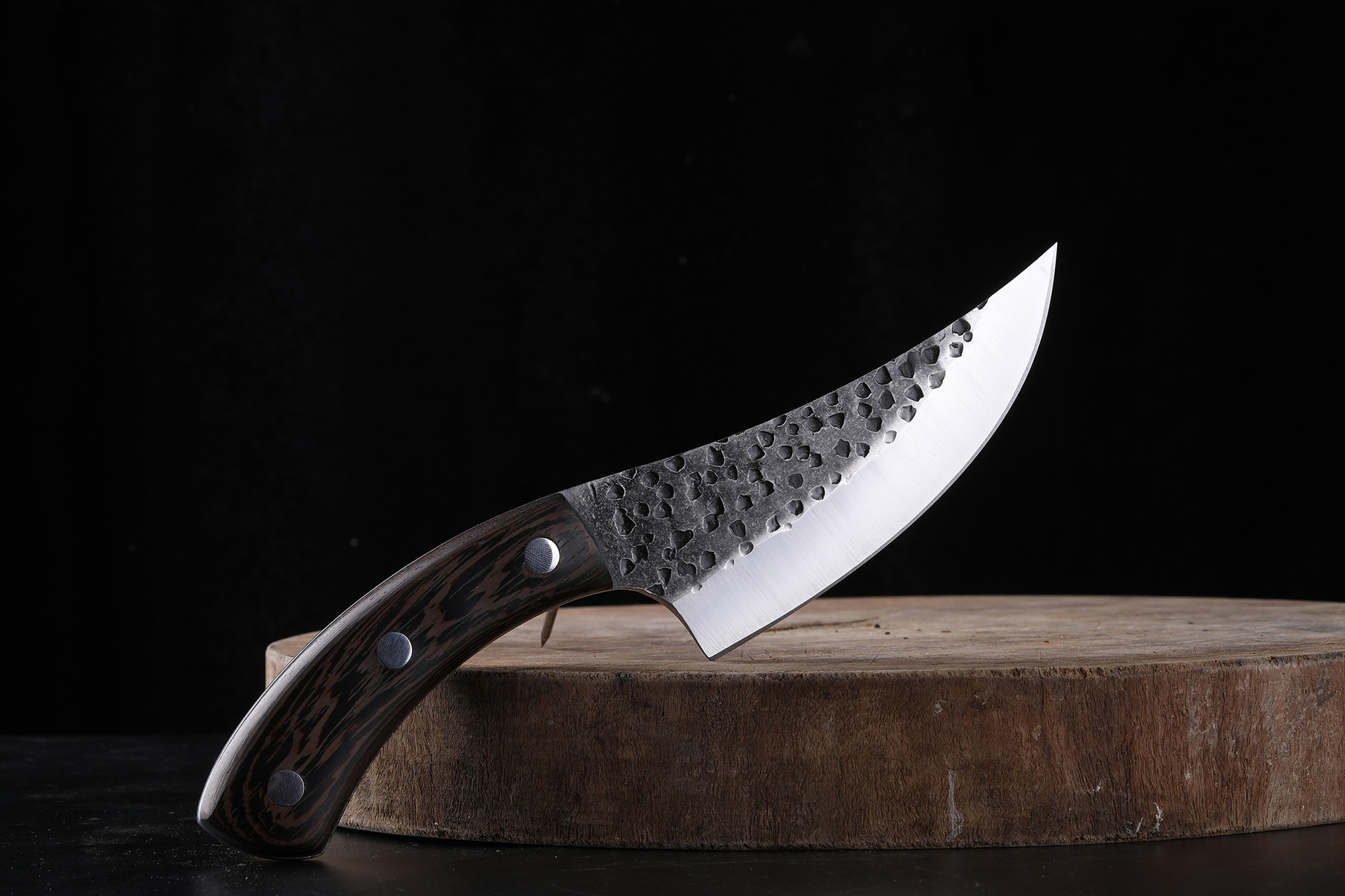 锻打锤纹剔骨刀鱼刀户外野营多用刀肉联厂剔骨专用刀割肉刀