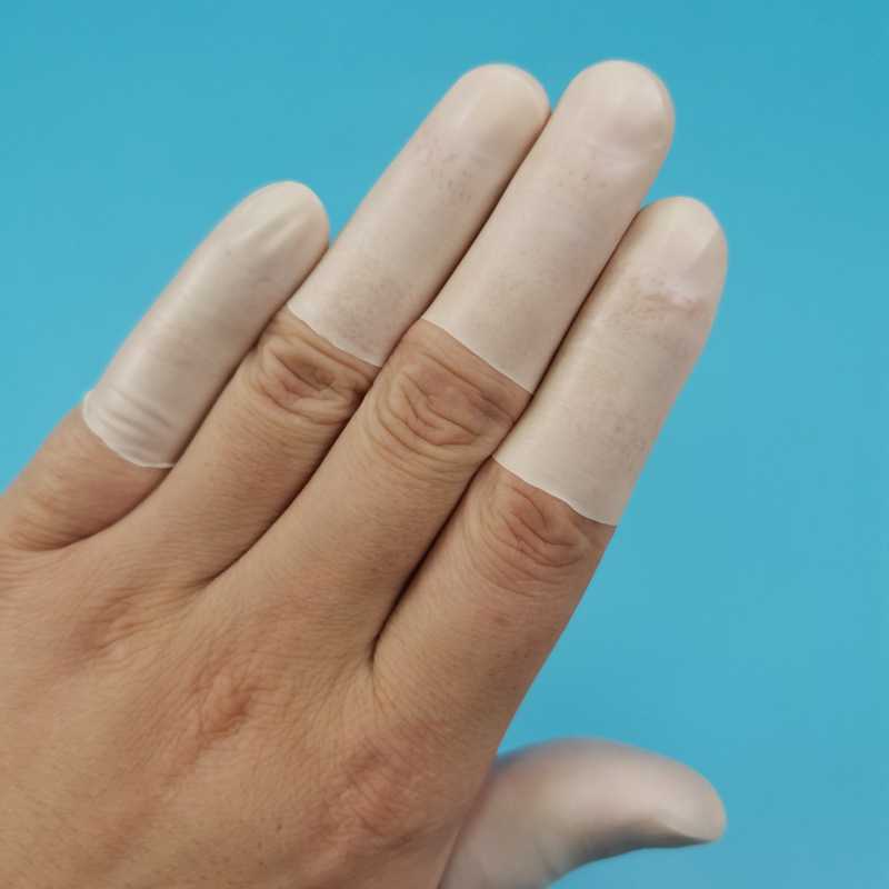 无硫手指套特殊接触电子用途耐磨防滑产品防接触保护套切口指套