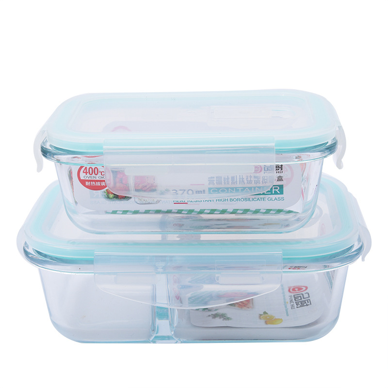 Heat-Resistant Glass Crisper Office Worker with Rice Sealed with Lid Bento Bowl Microwaveable Insulated Bag Gift Set