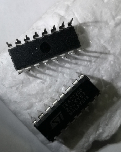 直插16脚封装的tea2025b是双声道音频功放电路质量稳