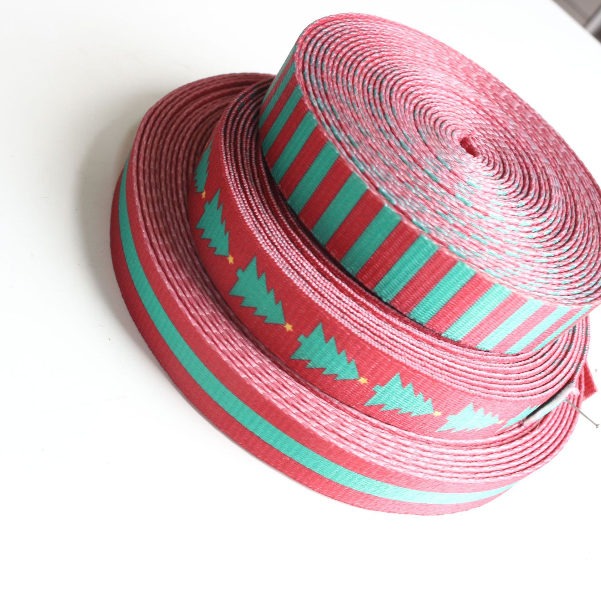 厂家批发 红绿条纹织带 圣诞装扮 服装箱包汽车带辅料支持定制