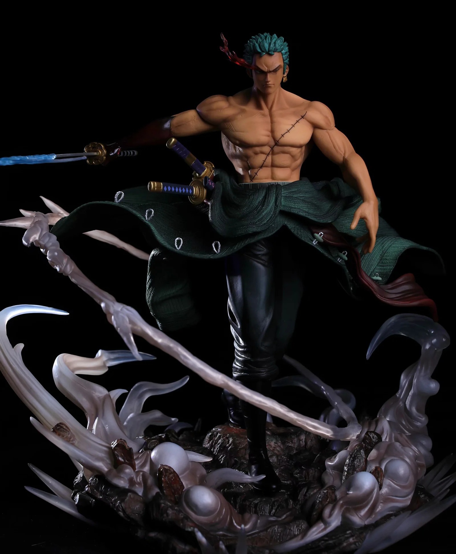 海贼 三刀流双头 梦幻大索隆 雕像场景 模型手办2020新款