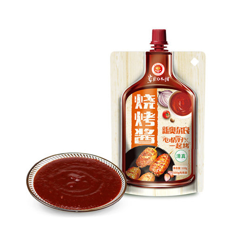 草原红太阳烧烤酱新奥尔良味110g袋烤翅bbq烤肉酱烧烤调味料酱料