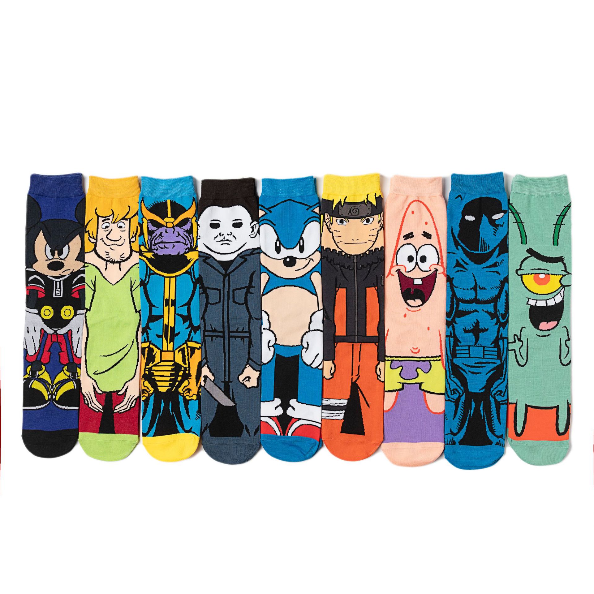 Combed Trendy Socks Personalized Cartoon Socks Anime Socks Spring, Autumn and Winter European and American Size Skate Socks