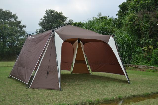 大西北加固自动十人遮阳篷雨棚自动帐篷天幕凉棚户外遮阳棚休闲帐