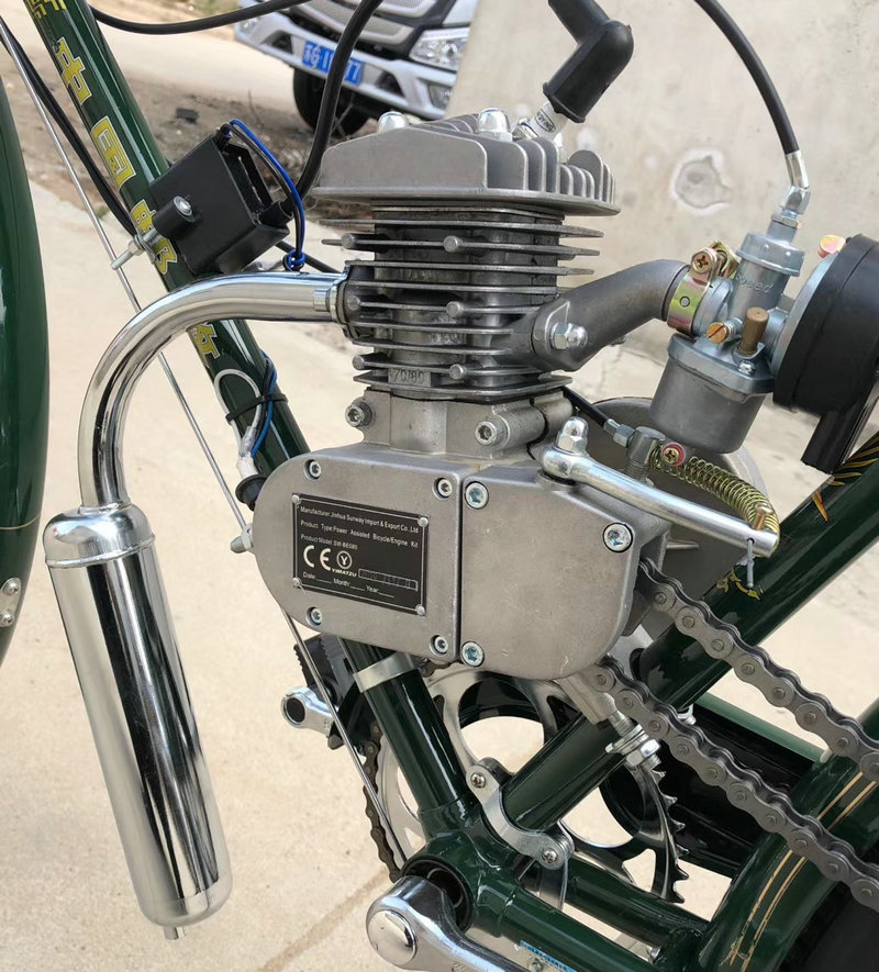 ebay热销自行车改装80cc 发动机 自行车汽油机套件有ce认证