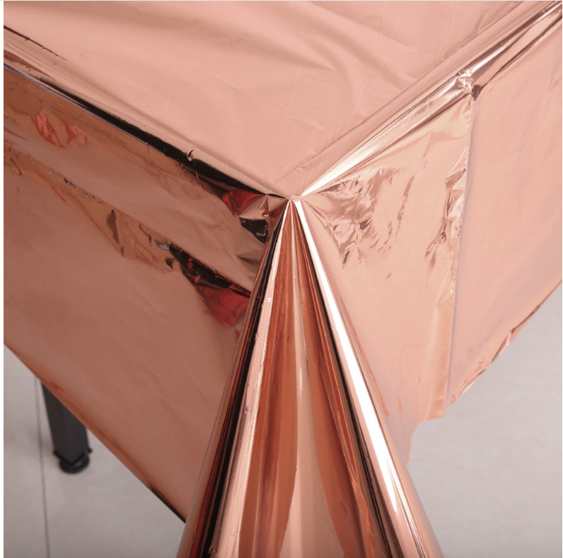 烫金玫瑰金派对套装玫瑰金餐具纸杯纸盘吸管聚会派对用品装饰摆件