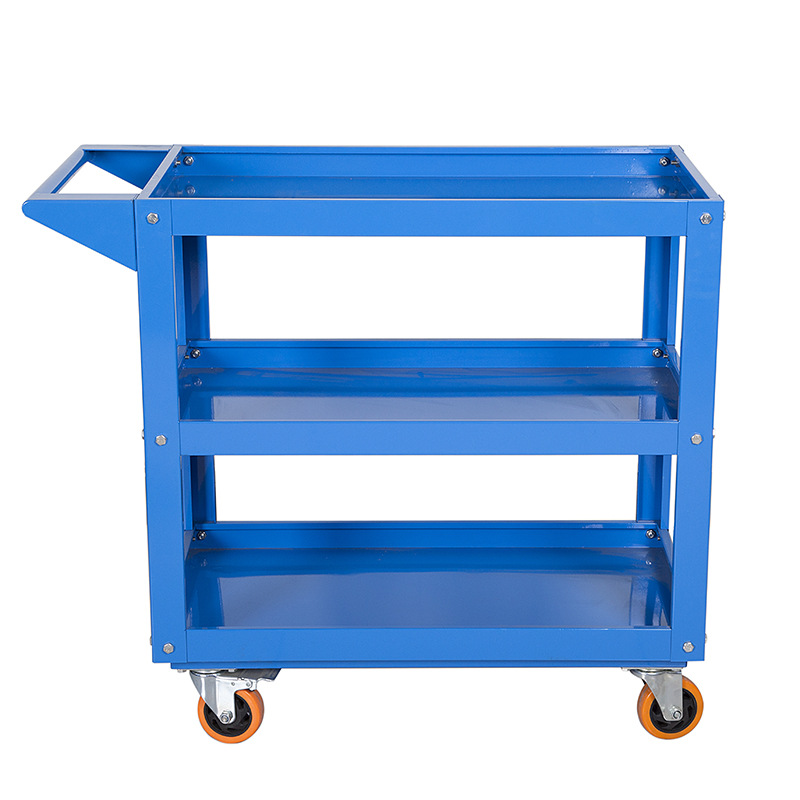 Auto Repair Cart Three-Layer Thickened Multi-Functional Parts Car Hardware Toolbox Heavy Workshop Mobile Tool Turnover Trolley