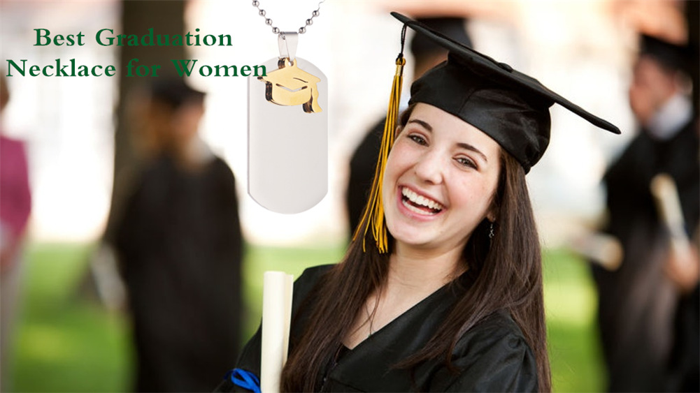 跨境热销钛钢博士帽毕业礼物 儿子女儿侄子侄女毕业典礼项链礼物